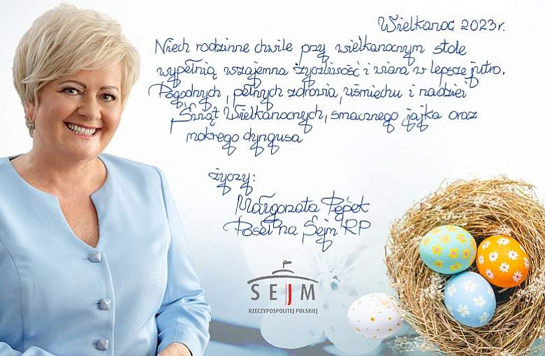 Świąteczne Życzenia składa Poseł na Sejm RP Małgorzata Pępek