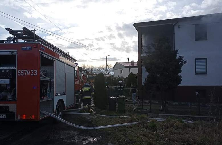 Cztery zastępy Straży Pożarnej w akcji