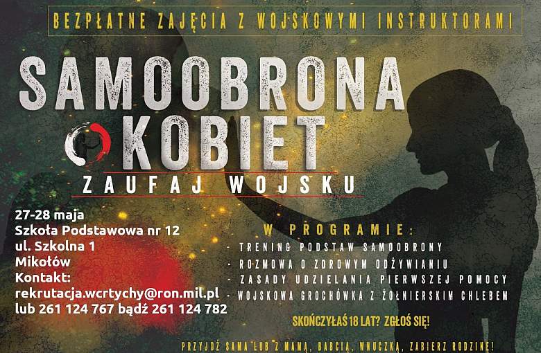 Samoobrona kobiet. Bezpłatne zajęcia z wojskowymi i instruktorami